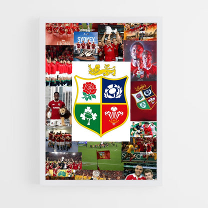 ap-british and irish lions-2 cadre Blanc