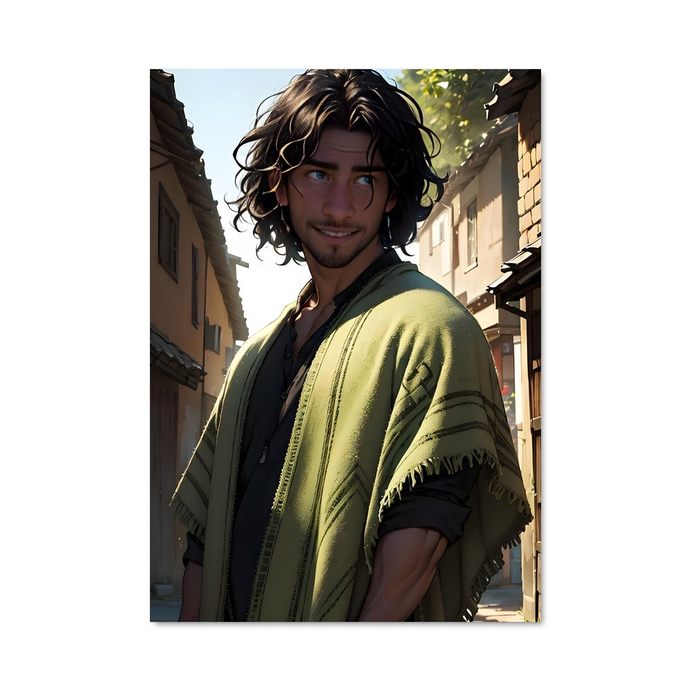 Poster L'Homme aux Cheveux Libres