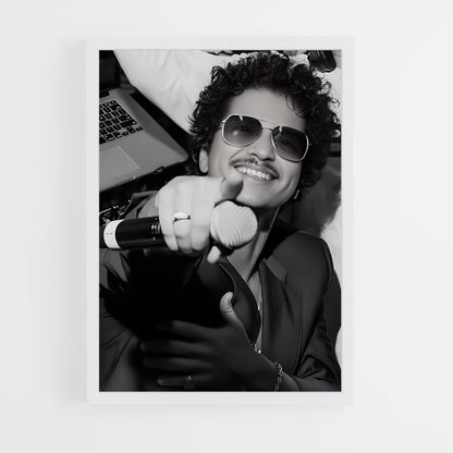 ap-bruno mars-5 cadre Blanc