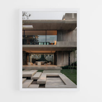 ap-brutalist architecture-9 cadre Blanc