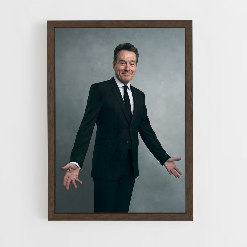 ap-bryan cranston-3 cadre Bois foncé