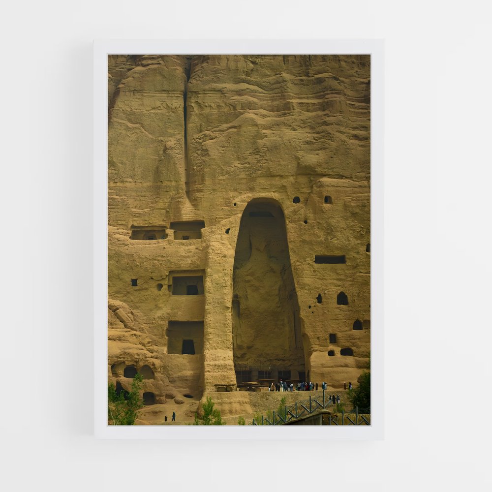 ap-buddhas of bamyan-3 cadre Blanc