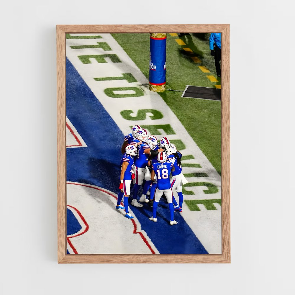 ap-buffalo bills-4 cadre Bois clair