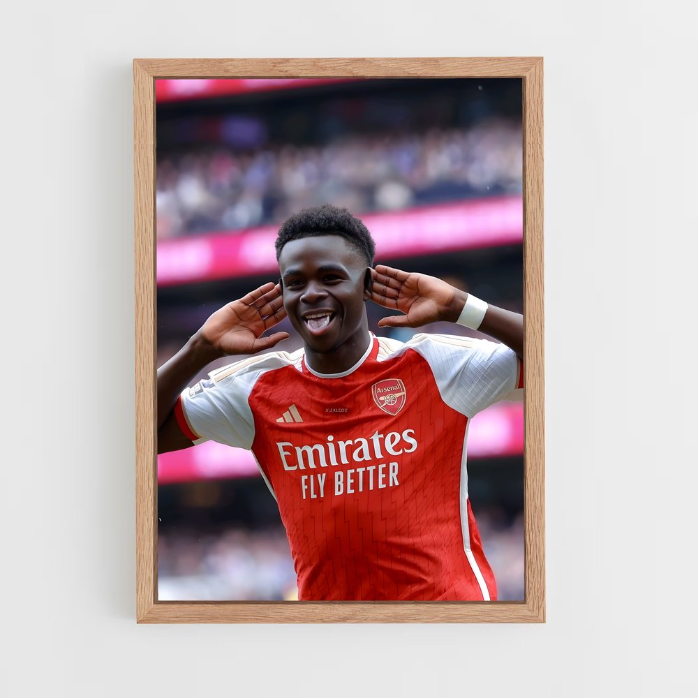 ap-bukayo saka-1 cadre Bois clair