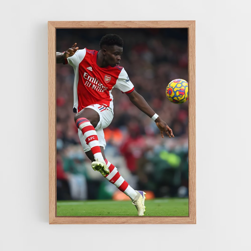 ap-bukayo saka-3 cadre Bois clair