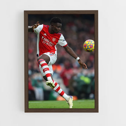ap-bukayo saka-3 cadre Bois foncé