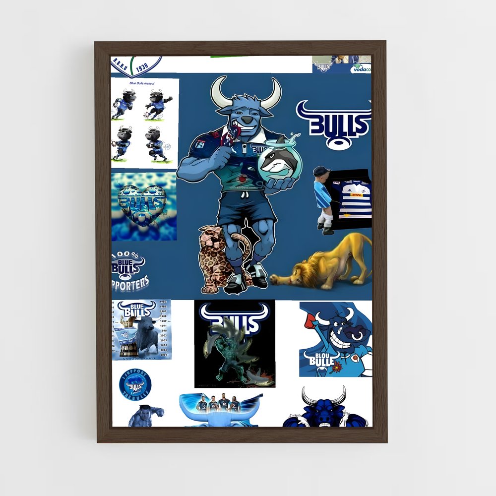 ap-bulls-1 cadre Bois foncé