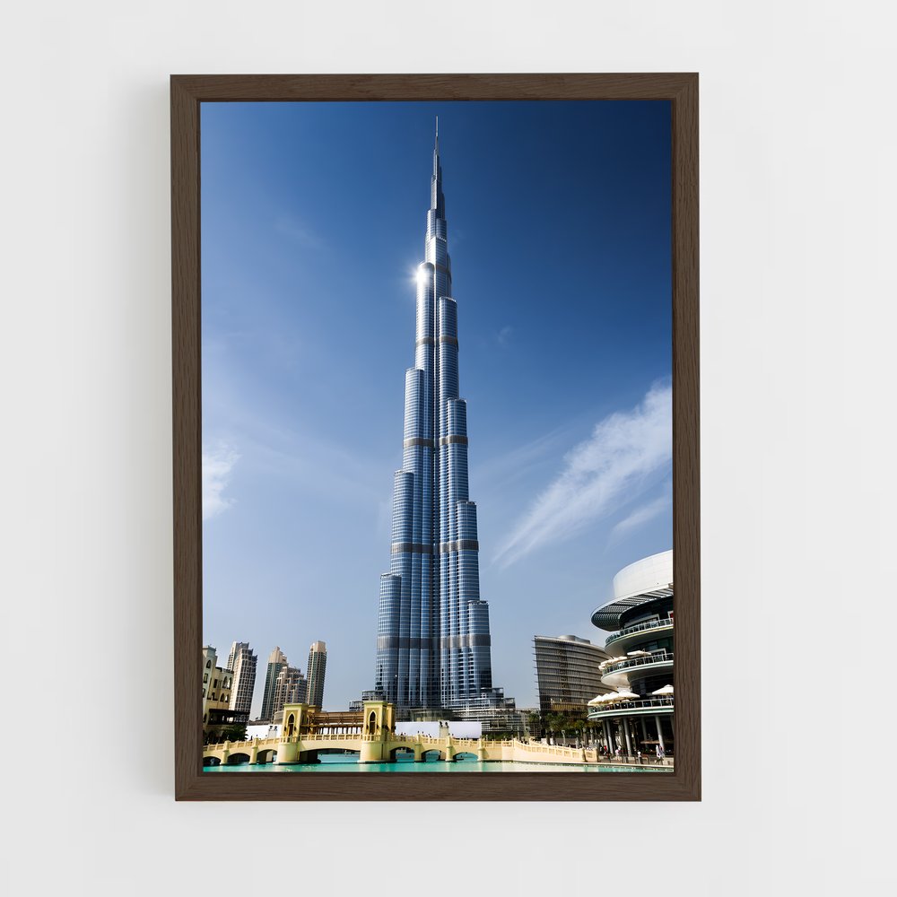 ap-burj khalifa-2 cadre Bois foncé