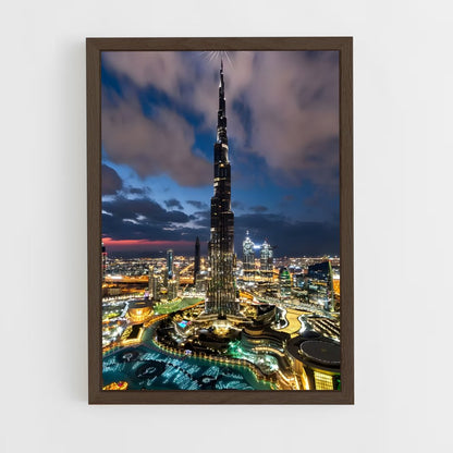 ap-burj khalifa-3 cadre Bois foncé