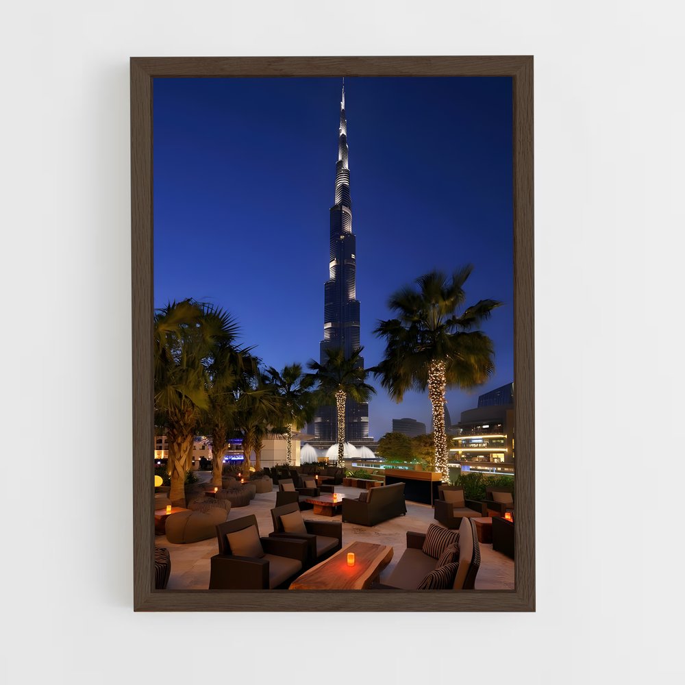 ap-burj khalifa-6 cadre Bois foncé