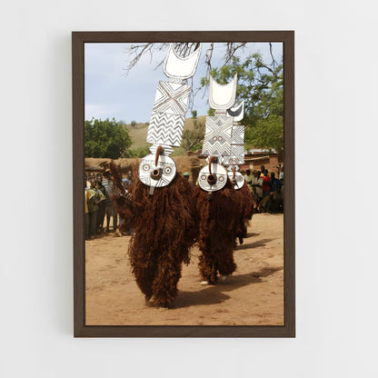 ap-burkina faso-2 cadre Bois foncé