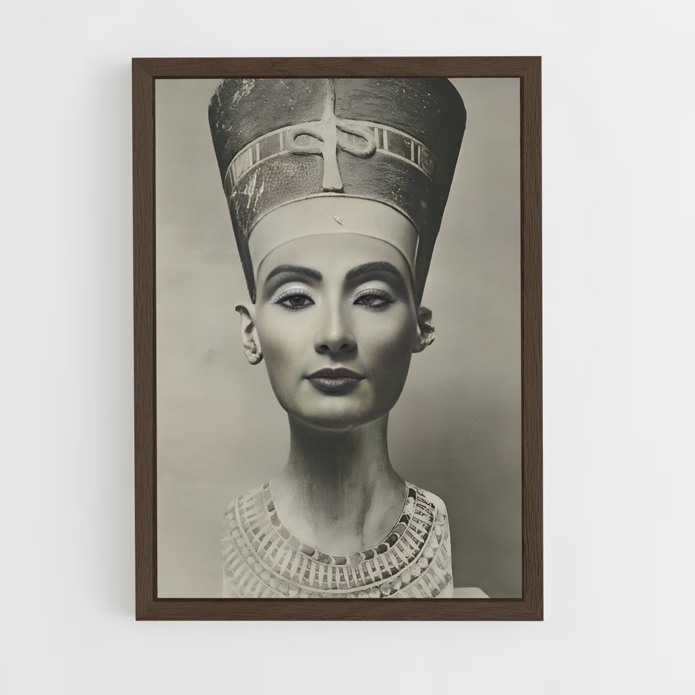 ap-bust of nefertiti-1 cadre Bois foncé