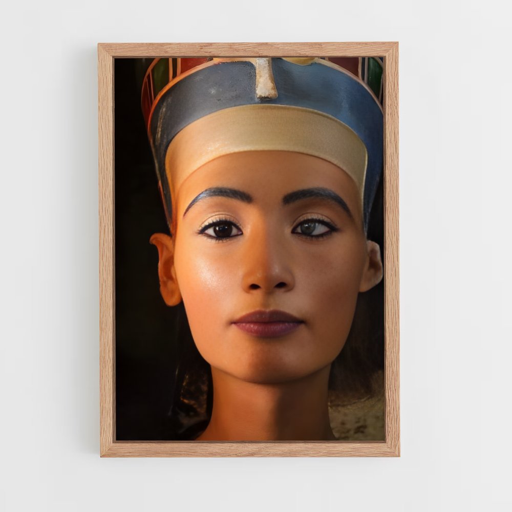 ap-bust of nefertiti-3 cadre Bois clair