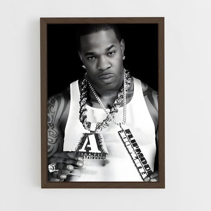 ap-busta rhymes-4 cadre Bois foncé