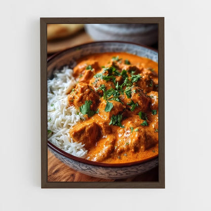 ap-butter chicken-1 cadre Bois foncé