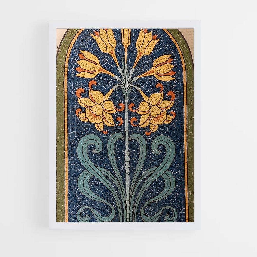 ap-byzantine mosaic-3 cadre Blanc