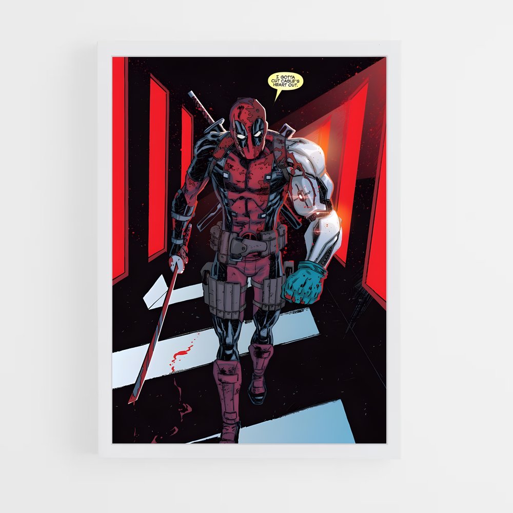 ap-cable deadpool-4 cadre Blanc