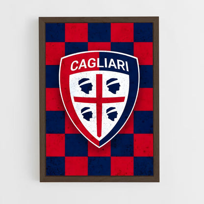 ap-cagliari calcio-10 cadre Bois foncé