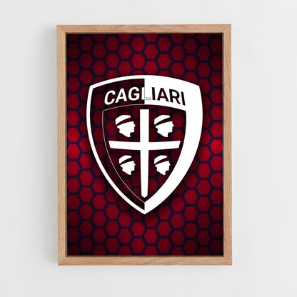 ap-cagliari calcio-14 cadre Bois clair