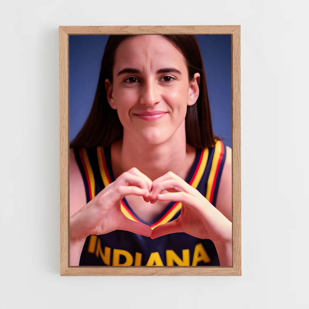 ap-caitlin clark-5 cadre Bois clair