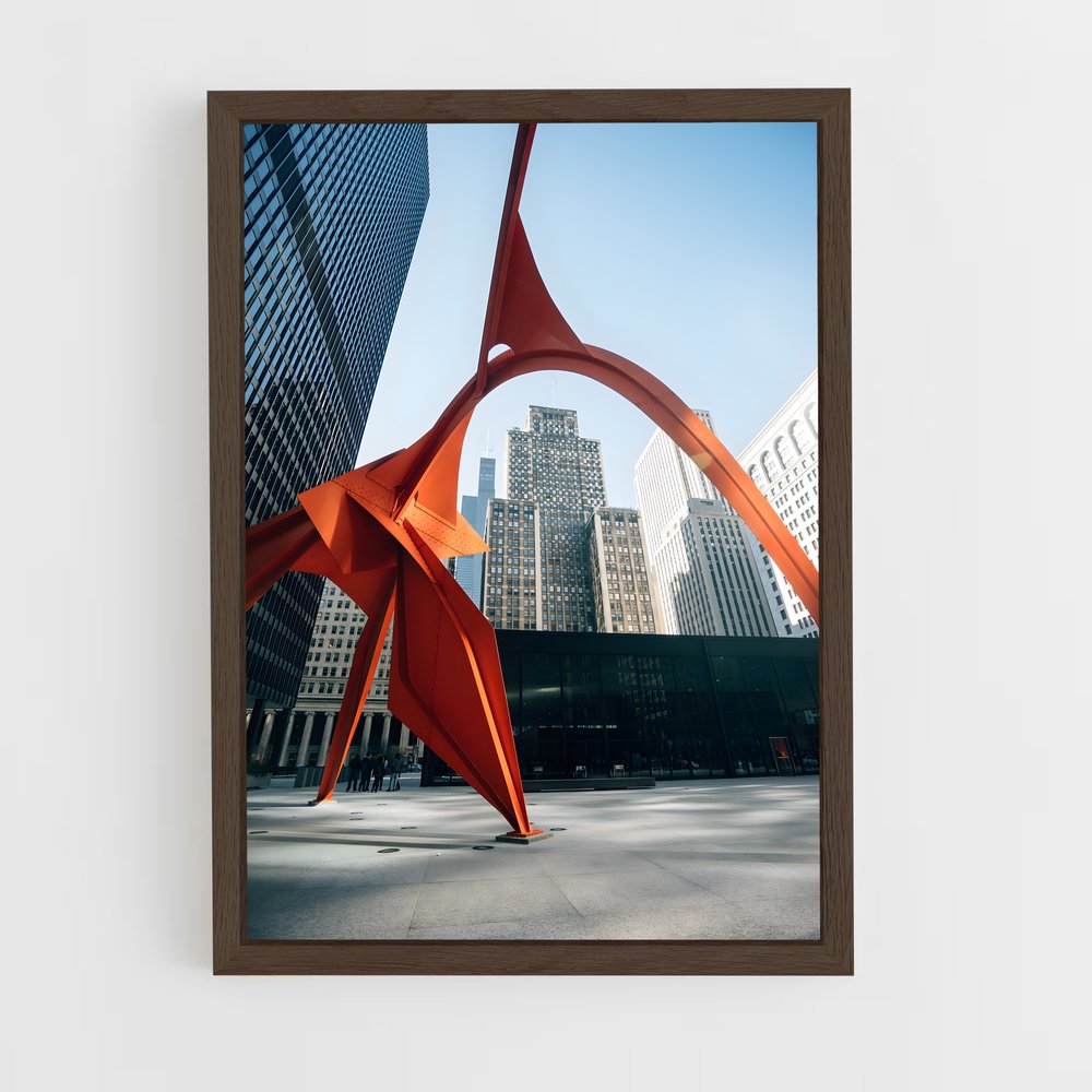 ap-calder flamingo-3 cadre Bois foncé