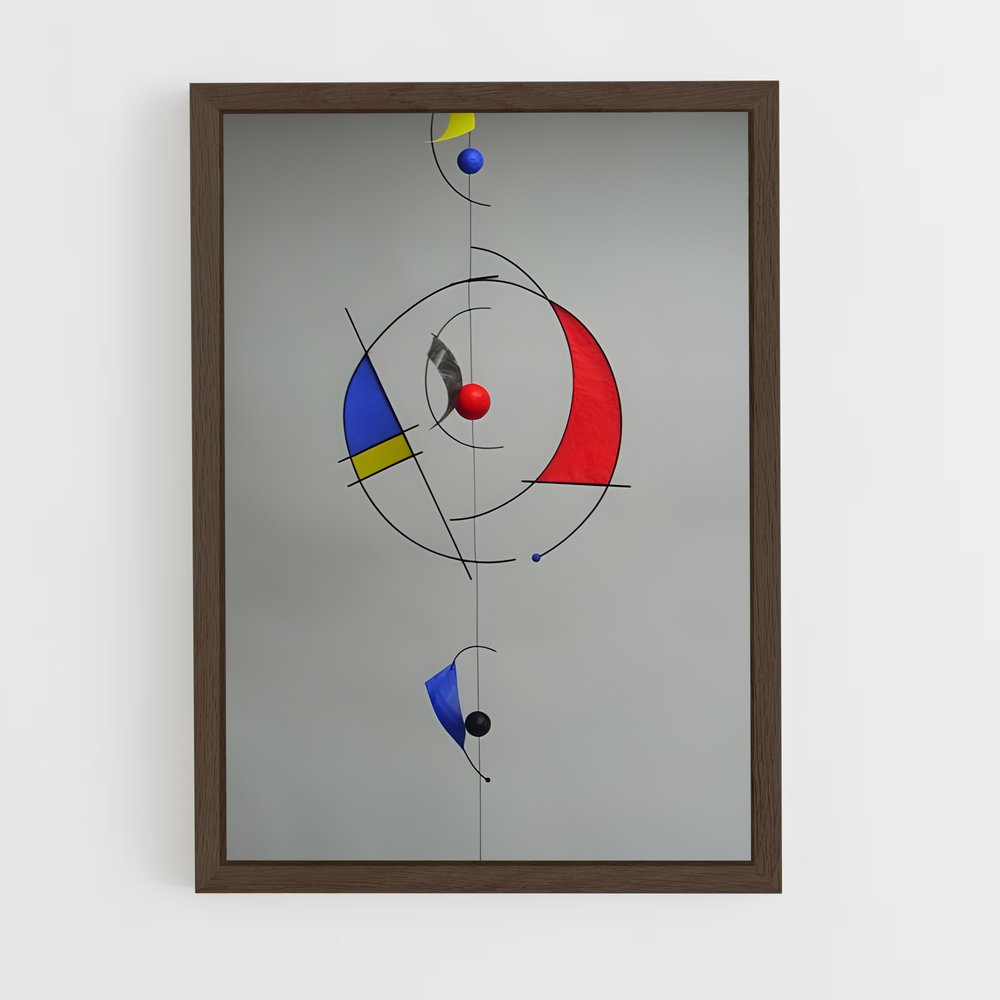 ap-calder mobiles-4 cadre Bois foncé