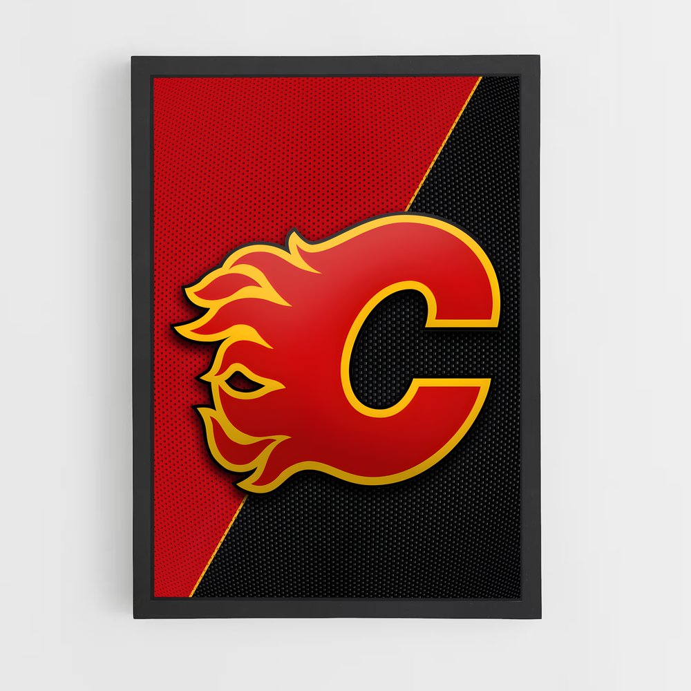 ap-calgary flames-10 cadre Noir