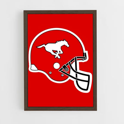 ap-calgary stampeders-3 cadre Bois foncé