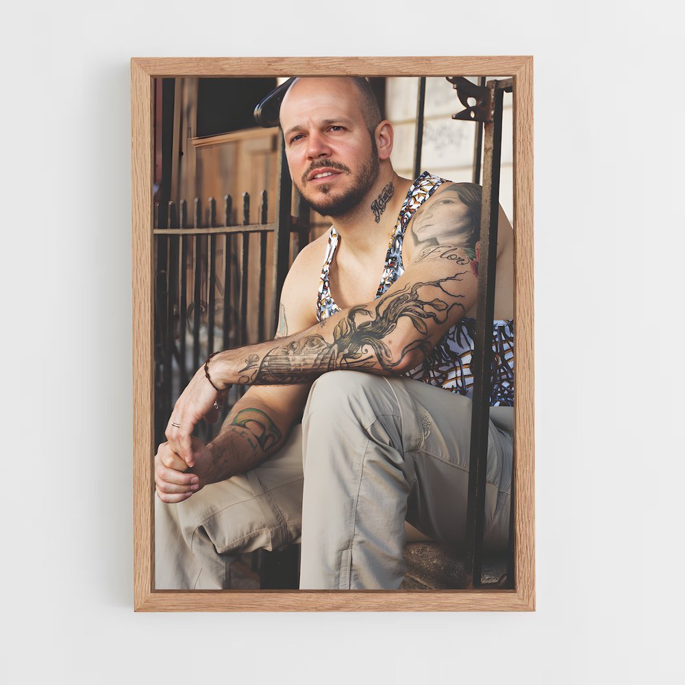 ap-calle 13-3 cadre Bois clair