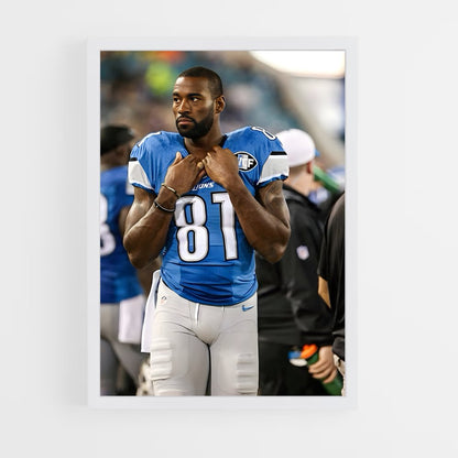 ap-calvin johnson-3 cadre Blanc