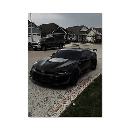 Poster Camaro Noire