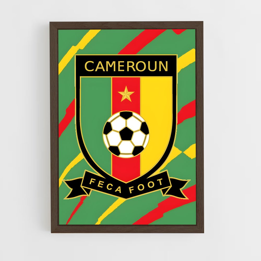 ap-cameroon national football team-3 cadre Bois foncé