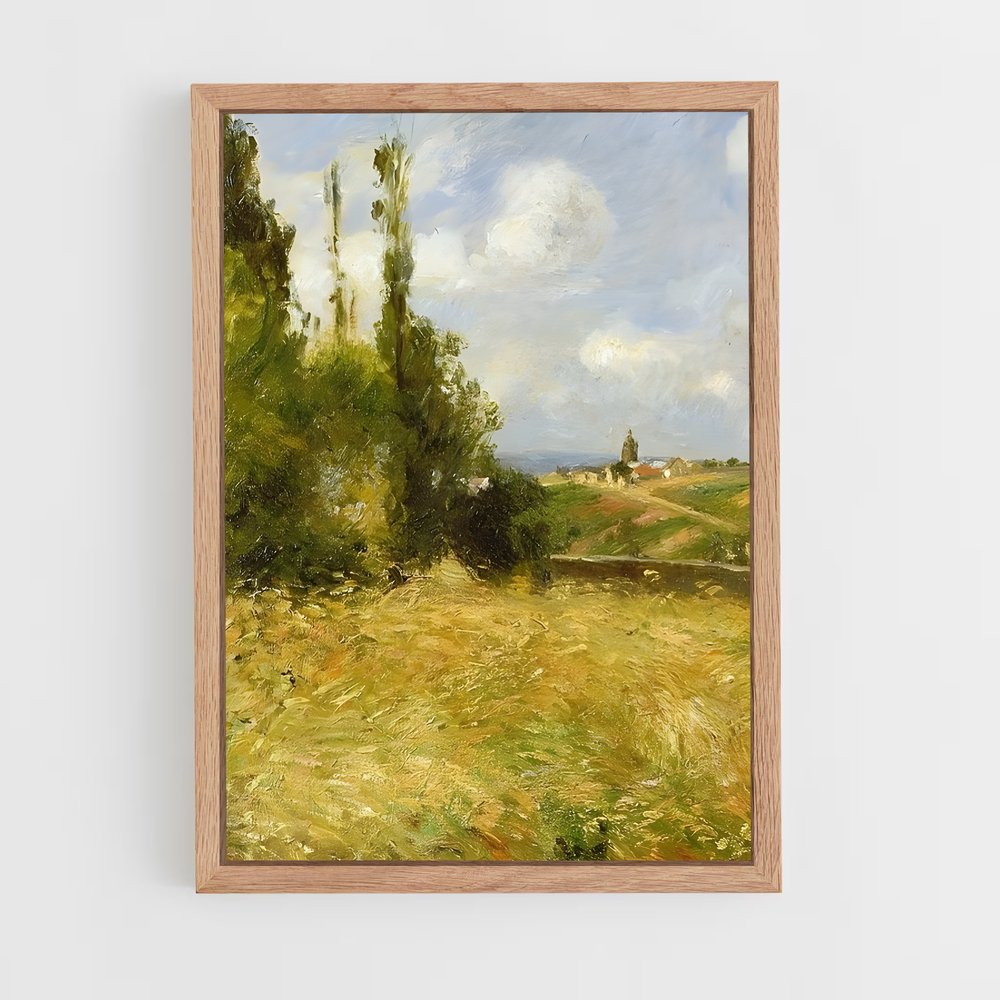 ap-camille pissarro-6 cadre Bois clair
