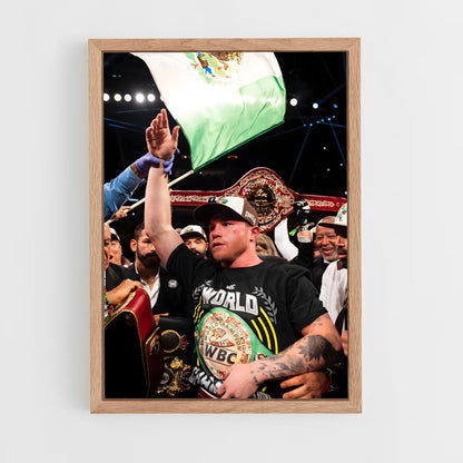 ap-canelo alvarez-13 cadre Bois clair