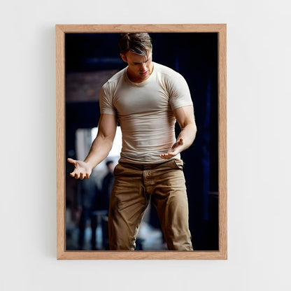 ap-captain america-5 cadre Bois clair