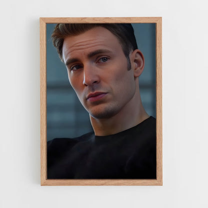 ap-captain america-8 cadre Bois clair