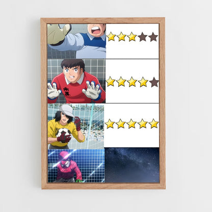 ap-captain tsubasa-8 cadre Bois clair