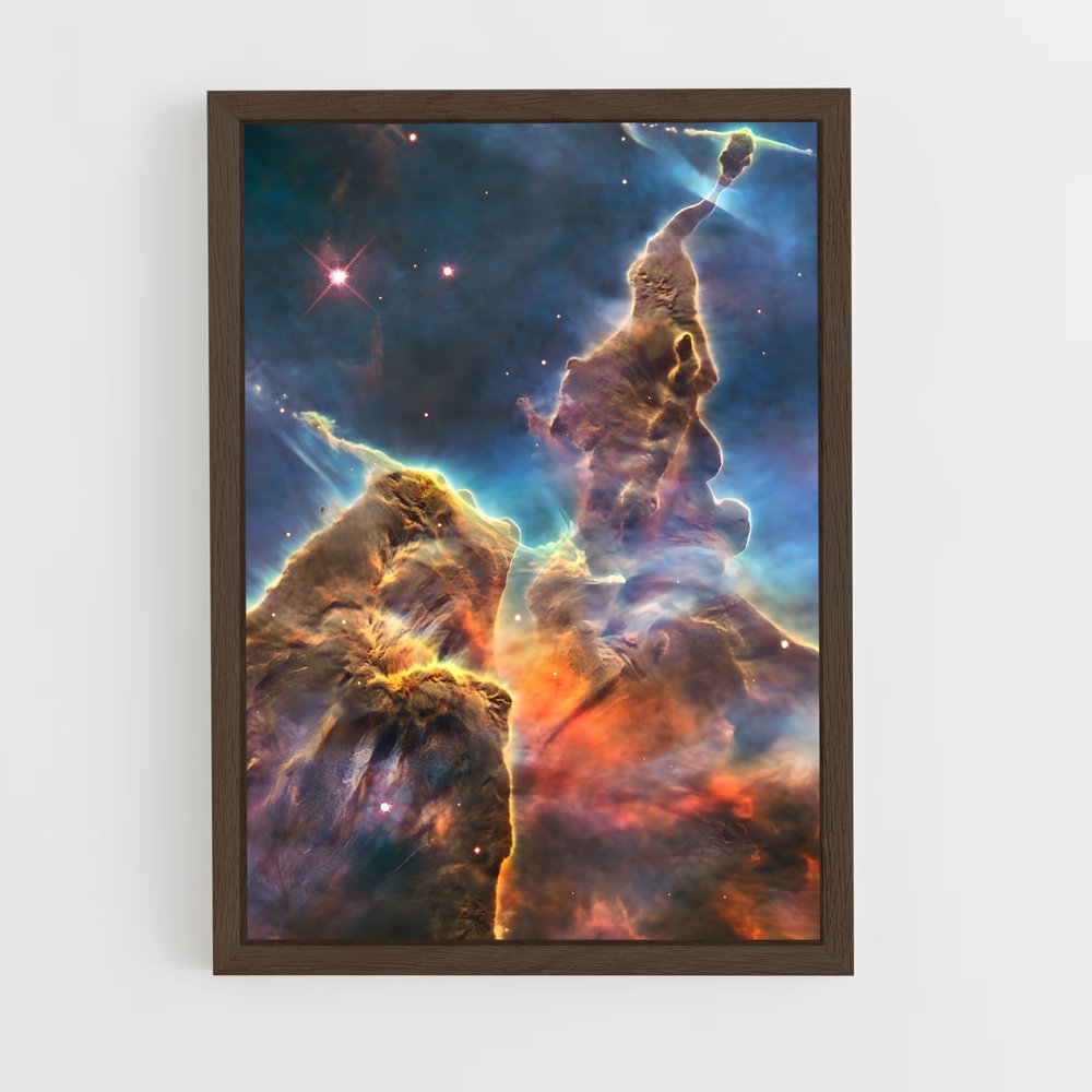 ap-carina nebula-5 cadre Bois foncé