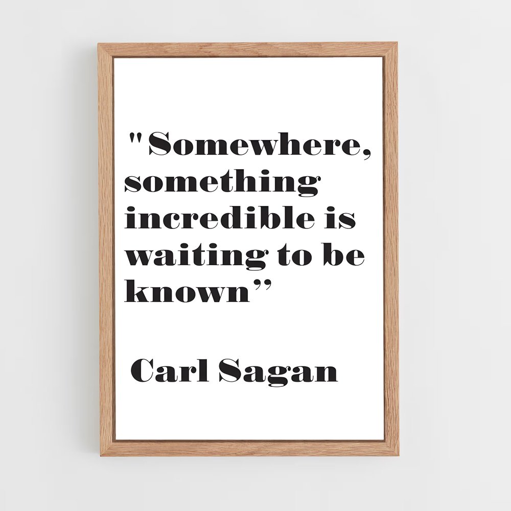 ap-carl sagan-5 cadre Bois clair