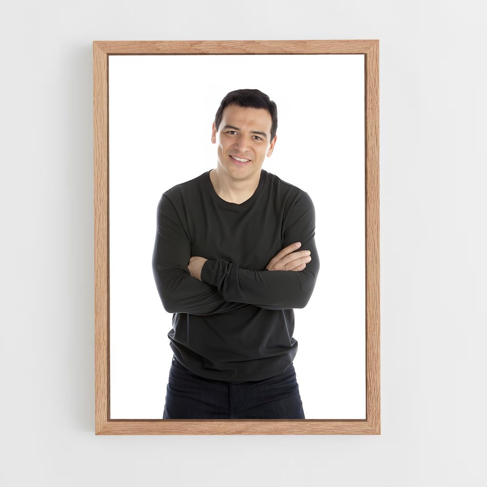 ap-carlos mencia-4 cadre Bois clair