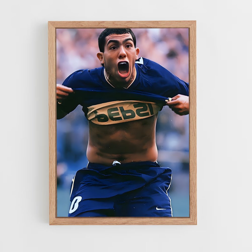 ap-carlos tevez-11 cadre Bois clair