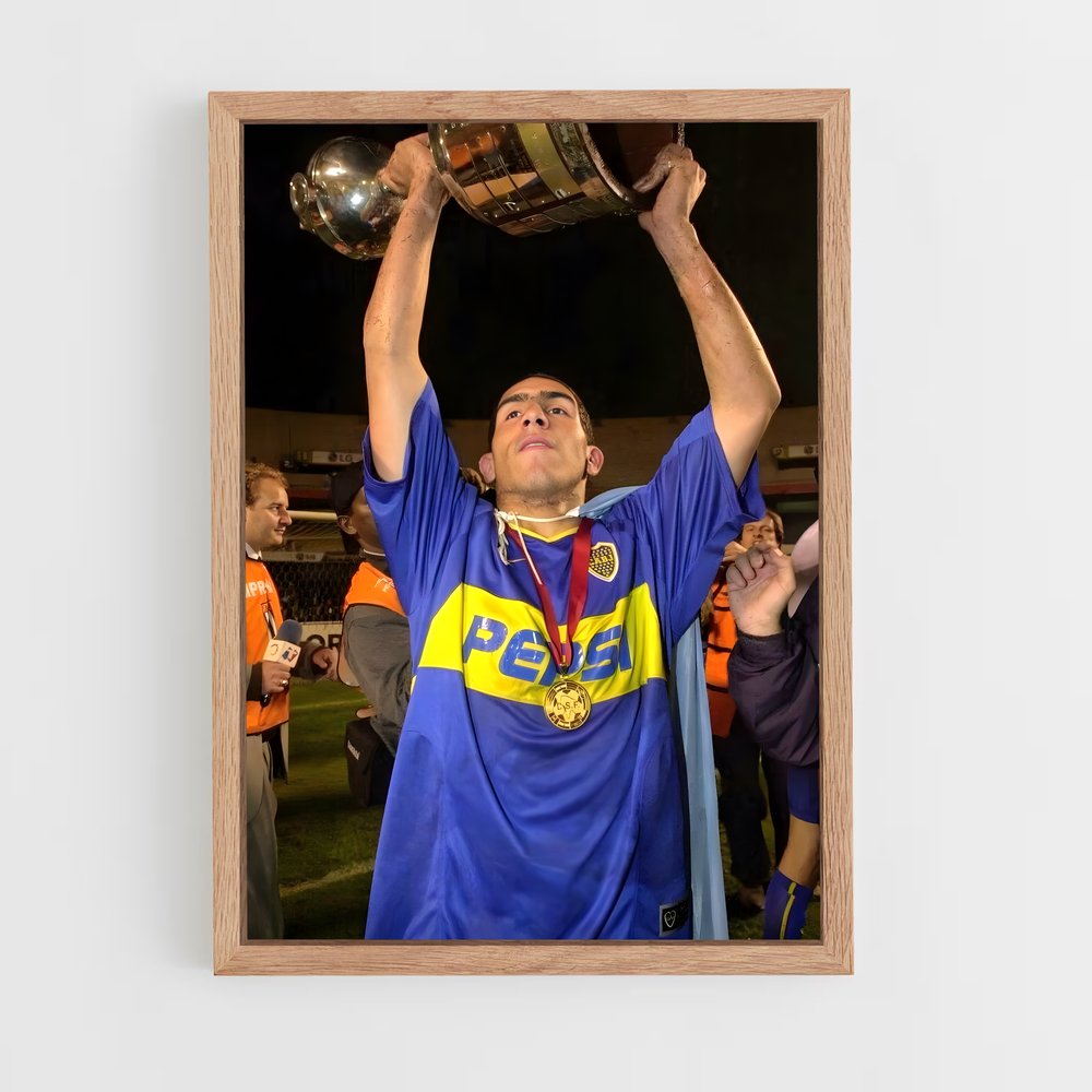 ap-carlos tevez-3 cadre Bois clair
