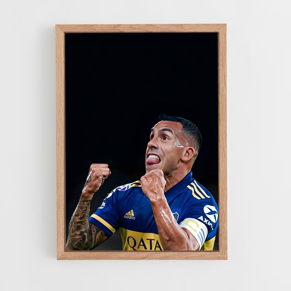 ap-carlos tevez-9 cadre Bois clair