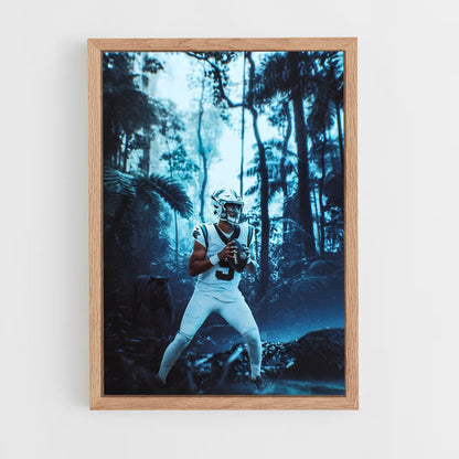 ap-carolina panthers-3 cadre Bois clair