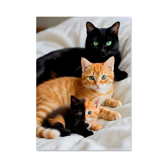 Poster Chats Empilés