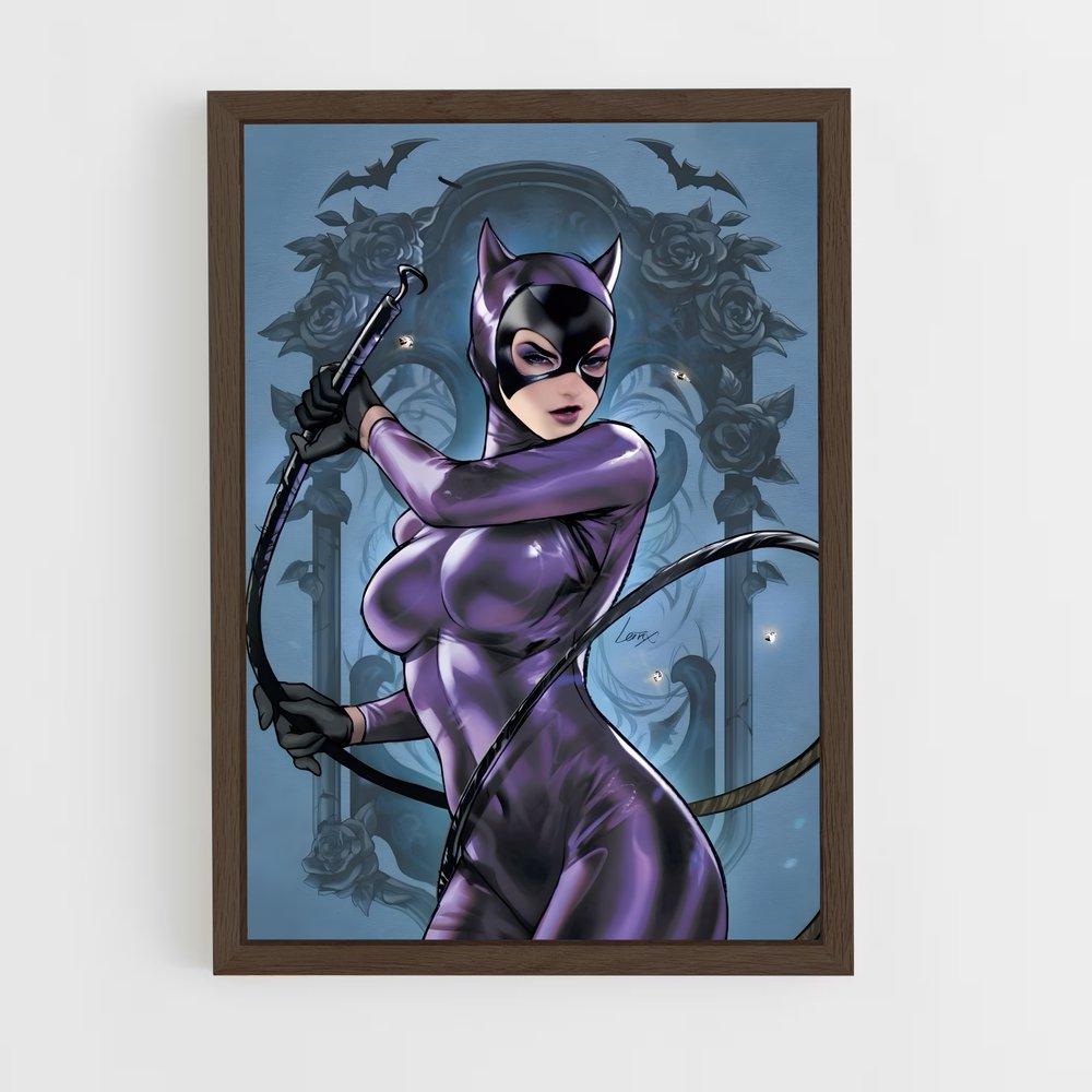 ap-catwoman-7 cadre Bois foncé