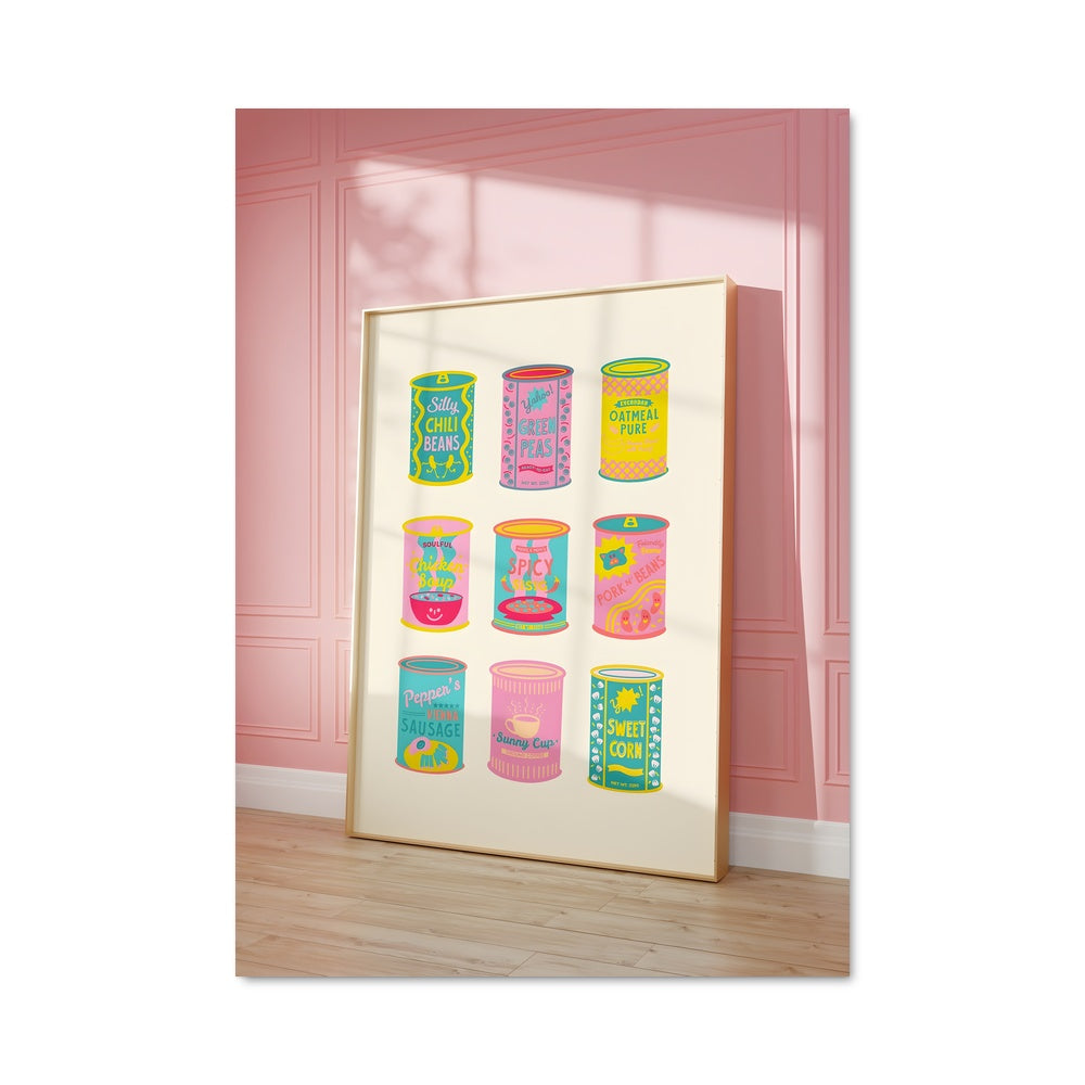 Poster Rose Bonbon