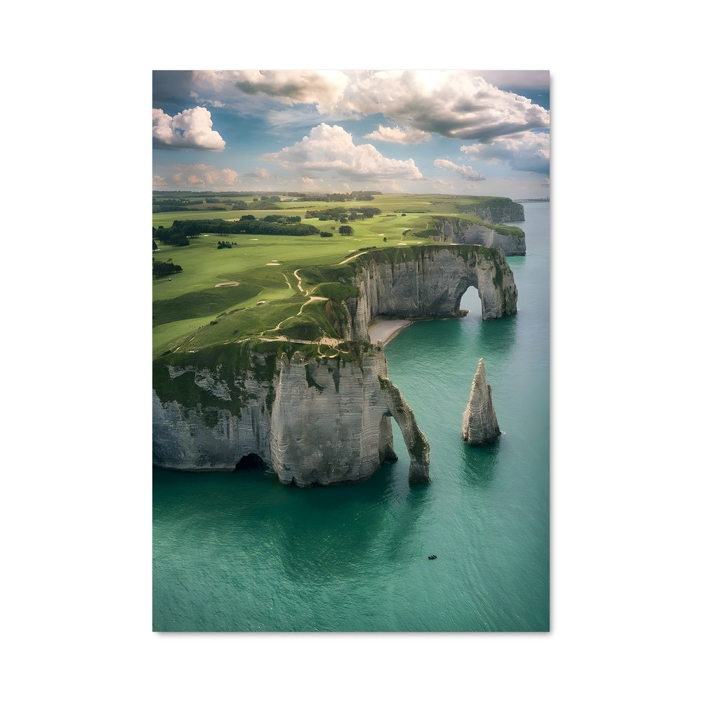 Poster Falaises de Normandie