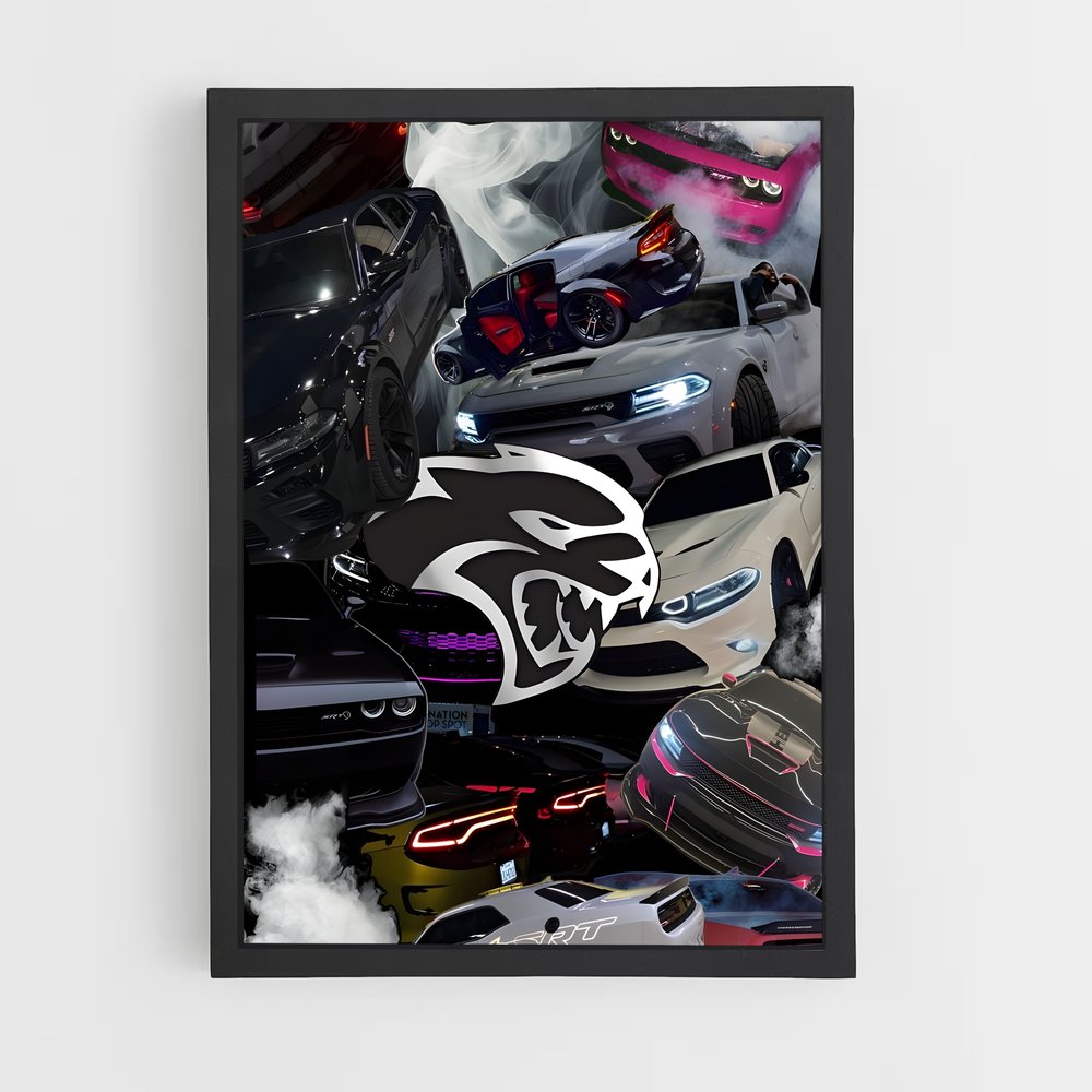 ap-challenger srt hellcat-3 cadre Noir
