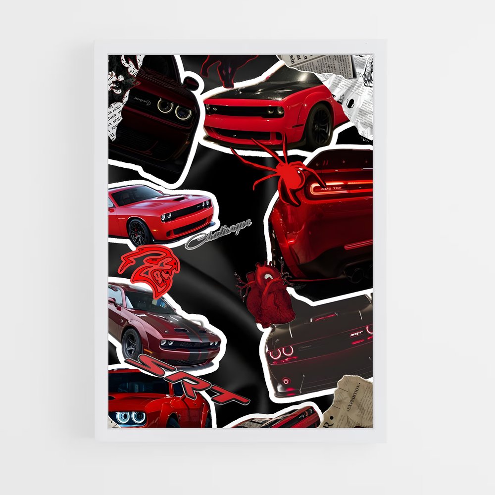 ap-challenger srt hellcat-5 cadre Blanc